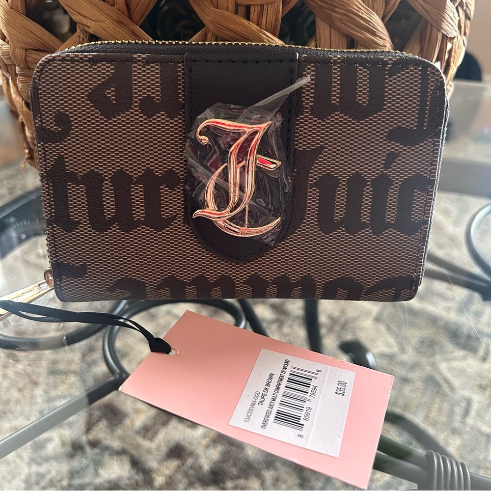 Juicy Couture Exclusive Brown Monogram Wallet